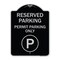 Signmission Reserved Parking Permit Parking W/ Heavy-Gauge Aluminum Architectural Sign, 24" x 18", BS-1824-23143 A-DES-BS-1824-23143 - alternate 1